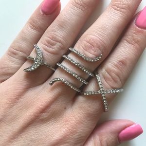 silver ring set